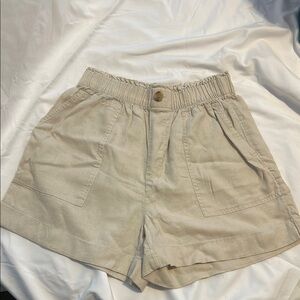 Loft High Rise Short Cream / Women's Tan Casual Shorts